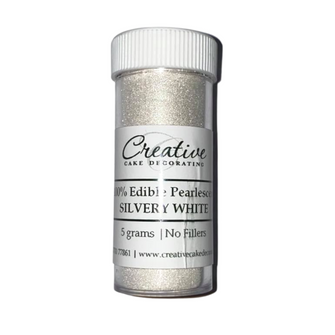 Pearlescent Lustre Silvery White - Creative Cake Decorating