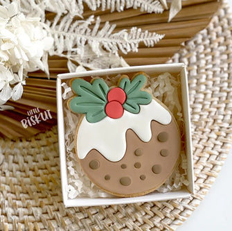 Little Biskut Christmas Pudding Cutter and Embosser Set
