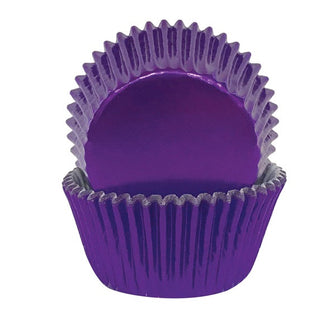 408 Purple Foil Baking Cups 72 Pack