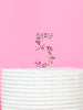 Rainbow Glitter Number 5 Topper