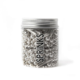 Sprinks Bounce and Bubble Silver Sprinkles 75g