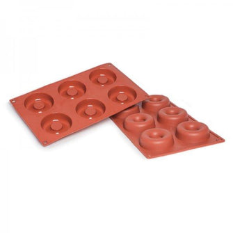 6 Cup Donut Silicone Mould