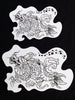 Stencil Dragon Set of 2