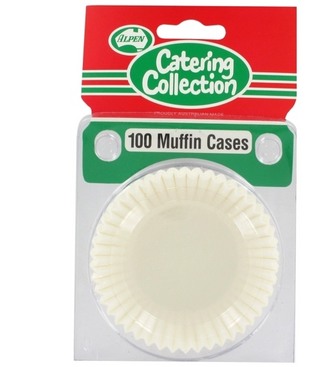 White Muffin Cases 100pk