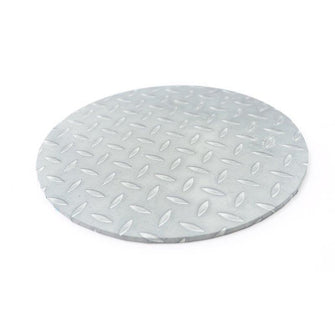 Checker Plate Round Cake Board 10 Inch