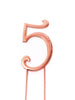 Number 5 Rose Gold Topper