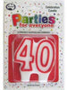 Candle 40 Red