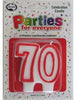 Candle 70 Red