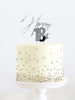 Happy 18th Silver Metal Cake Topper