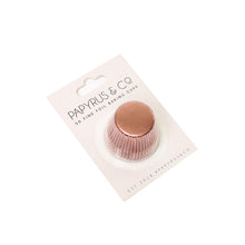 Mini Rose Gold Foil Baking Cups 50 Pack