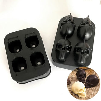 Four Skull Silicone Mould