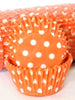 Orange Polka Dots 500 Bulk Cupcake Cases
